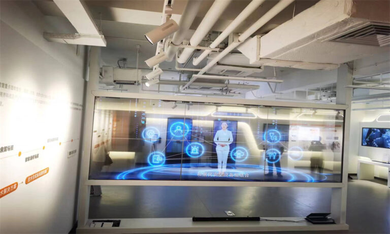 OLED transparent screen 2 × 3 splicing screen case