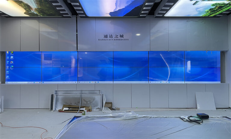 55 inch OLED transparent screen 2 × 6 splicing case